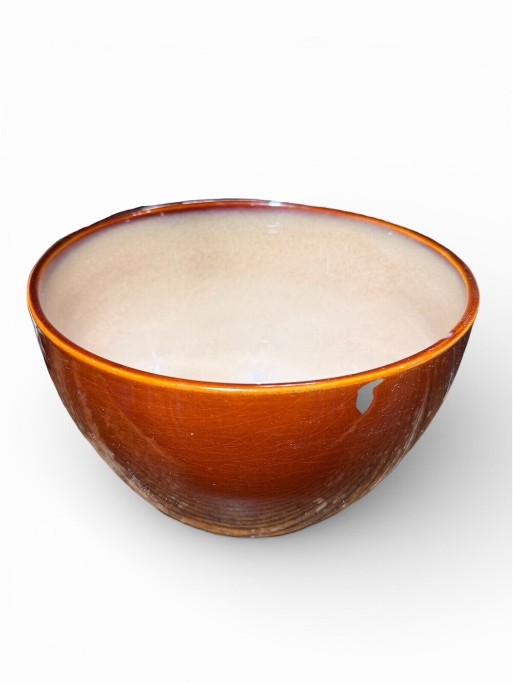 Sango Nova Brown 4933 Cereal Soup Bowl Stoneware Reactive Glaze Brown Tan